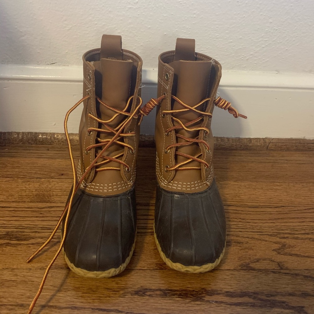 Ll Bean Duck Boots (Size 8 Worn Once) - image 1